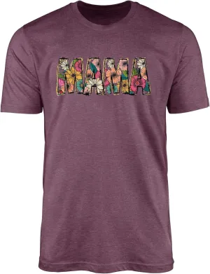Mama Floral Graphic Tee - Cute Boho Motherhood T-Shirt for Moms, Aesthetic Flower Print Casual Outfit