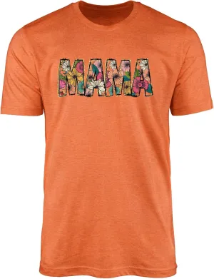 Mama Floral Graphic Tee - Cute Boho Motherhood T-Shirt for Moms, Aesthetic Flower Print Casual Outfit