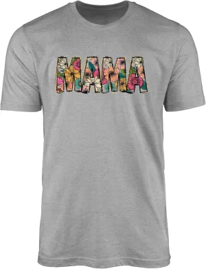 Mama Floral Graphic Tee - Cute Boho Motherhood T-Shirt for Moms, Aesthetic Flower Print Casual Outfit
