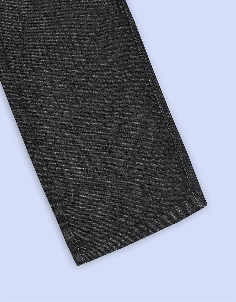 Men's Biker Jeans Pant - Acid Black