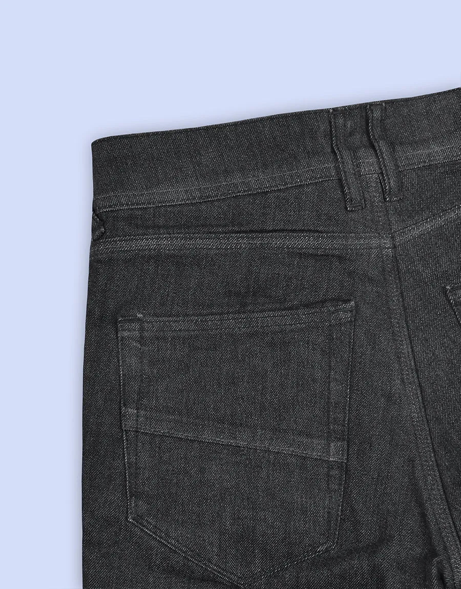 Men's Biker Jeans Pant - Acid Black