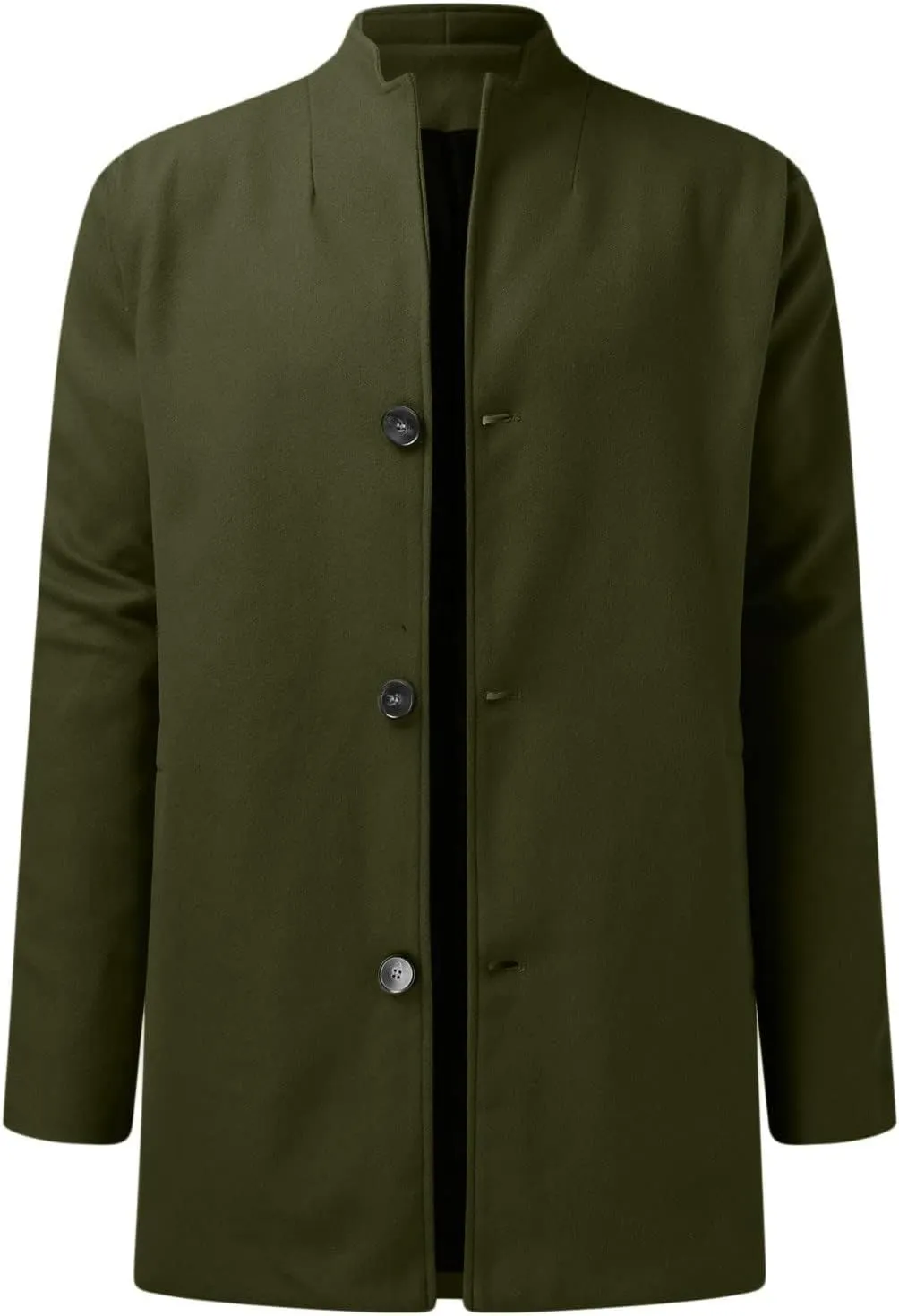 Mens Casual Lightweight Suit Blazer Jackets Stand Collar Lined Sport Coats Business Coats