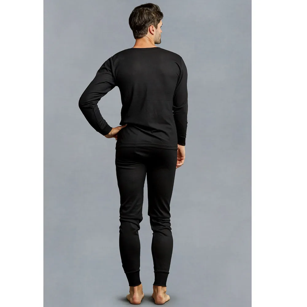 Mens Clothing Thermal Underwear Set Top Bottom Waffle Knit Soft Warm 2XL Knocker