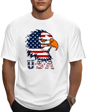 Mens Graphic T-Shirts Fashion Crew Neck Tshirts Gym Muscle Athletic Workout Summer Tee Shirt Top for Man