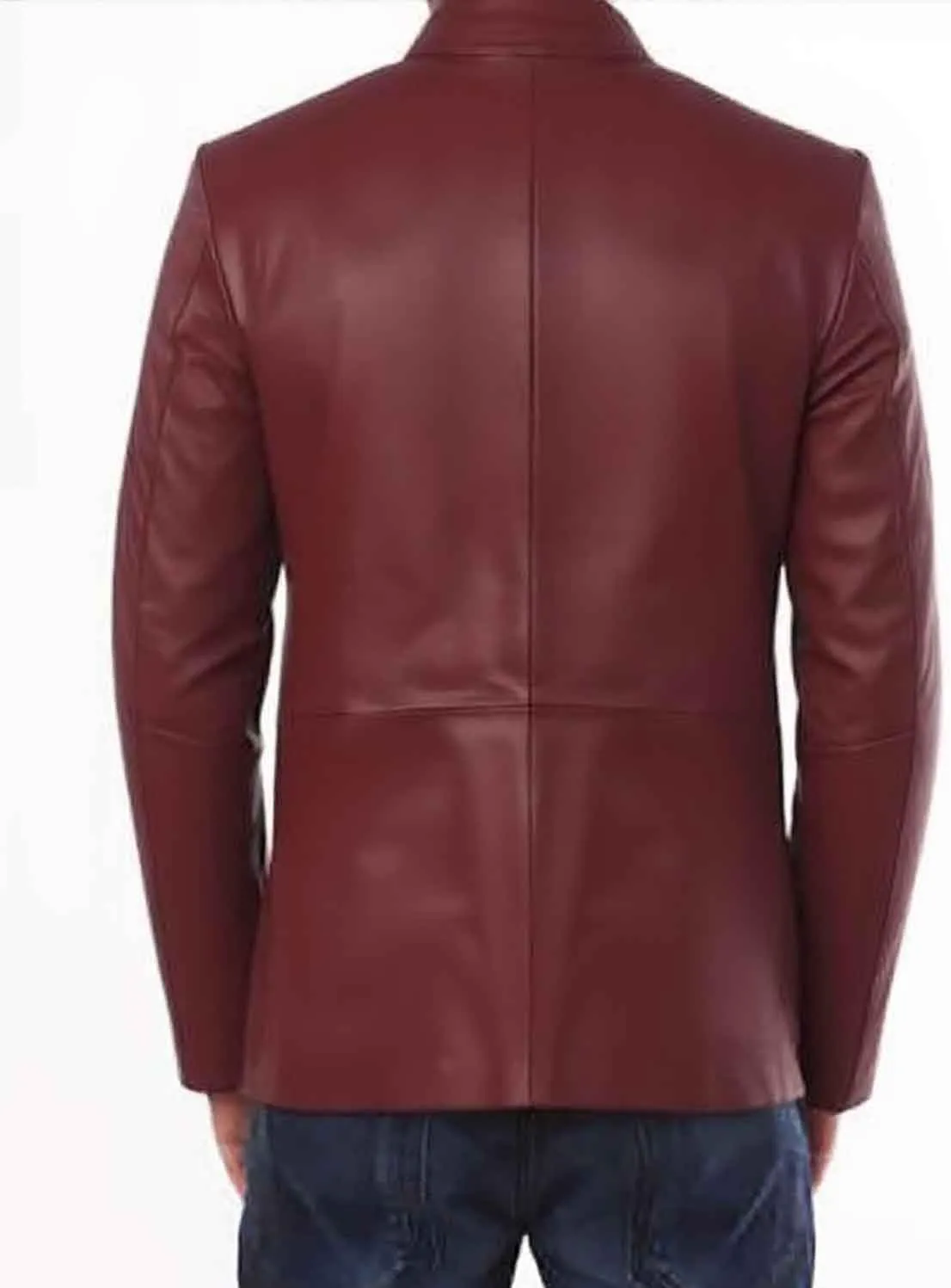 Men's Leather Blazer Stylish Milano 2 Button Classic Tan Lambskin Coat