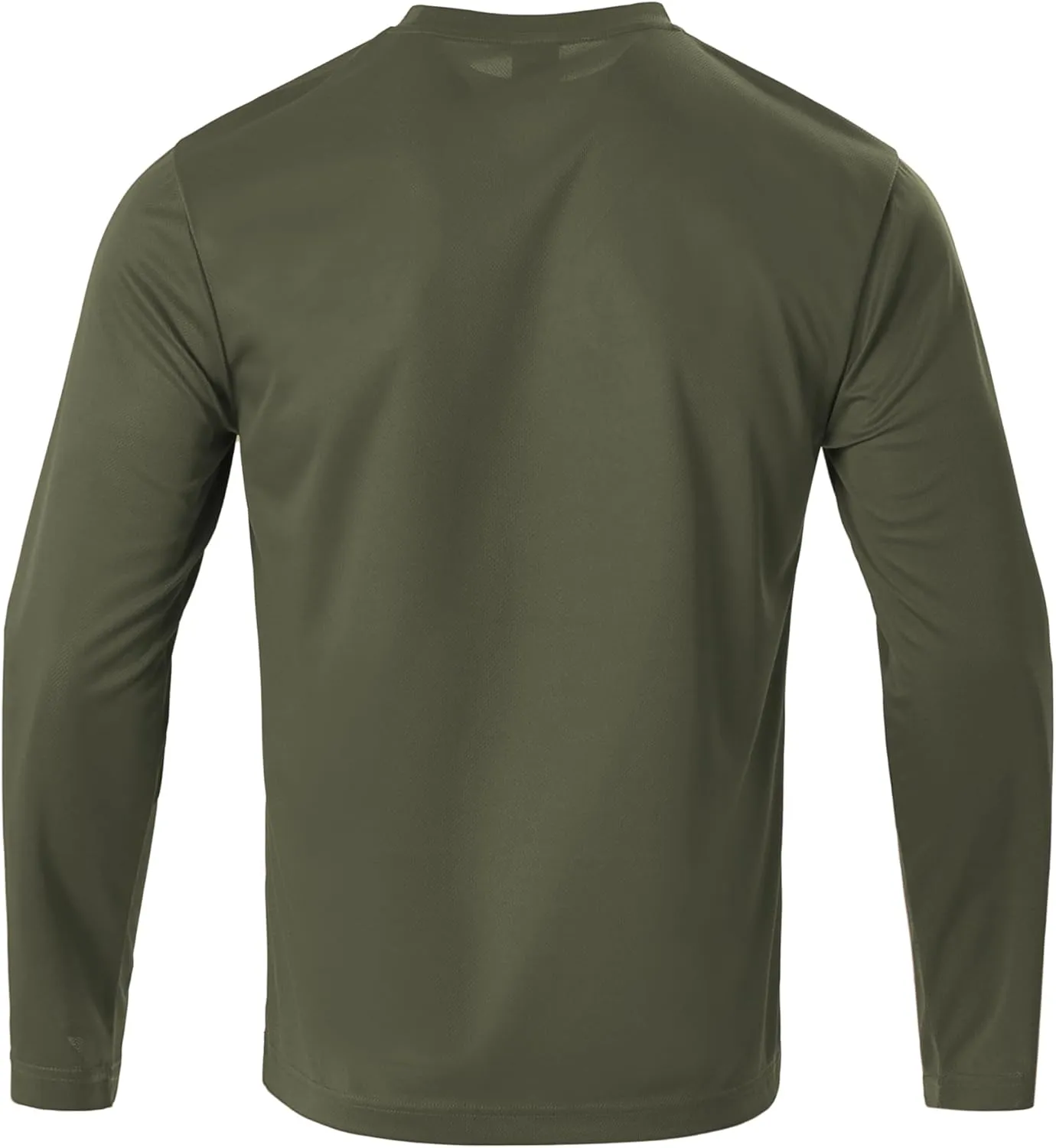 Mens Long Sleeve T-Shirts Casual Crew Neck Tee Shirt Summer Soft Running Swimming Cycling Fishing Tops