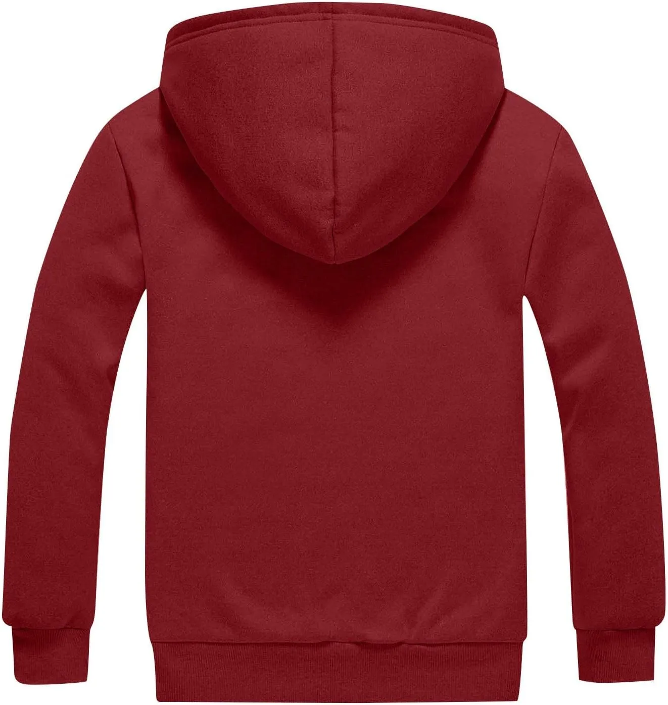 Mens Zip Up Hoodie Loose Fit Plus Size Fleece Lined Hooded Sweatshirt Comfy Warm Work Sherpa Jacket with Pockets