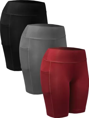 NELEUS Women's Athletic Shorts High Waist Tummy Control Workout Biker Shorts for Running Gym Yoga