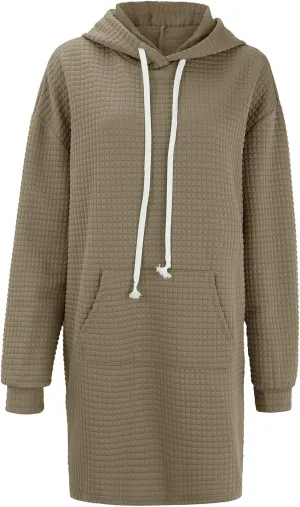 NREALY The Warmy Oversized Hoodie Dress for Womens Hoodies Pullover Long Sleeve Hoodies with Pocket