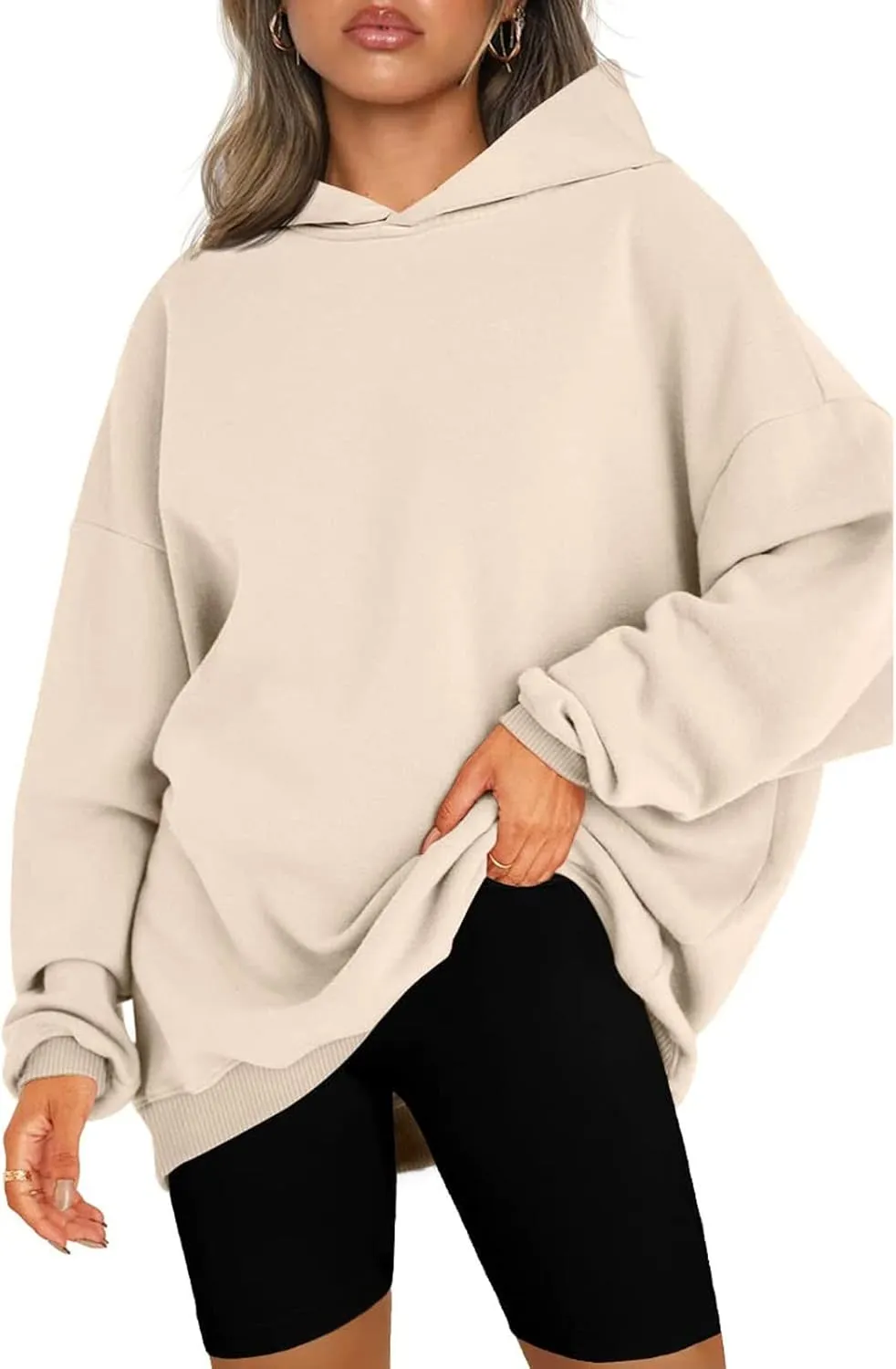 Oversized Hoodies for Women Casual Long Sleeve Loose Sweatshirts Fleece Sweater Pullover Fall Clothes with Pockets