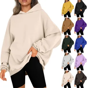 Oversized Hoodies for Women Casual Long Sleeve Loose Sweatshirts Fleece Sweater Pullover Fall Clothes with Pockets