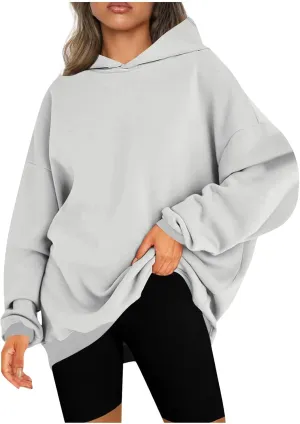 Oversized Hoodies for Women Casual Long Sleeve Loose Sweatshirts Fleece Sweater Pullover Fall Clothes with Pockets
