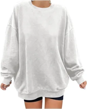 Oversized Long Sleeve Crewneck Sweatshirts For Teen Girls Fall Fashion Womens Pullover Tops Casual Loose y2k Clothes