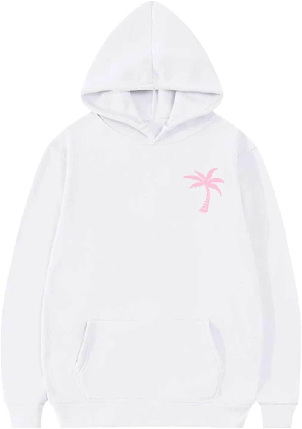 Pink Pom Puff Hoodies For Kids Meet Me At The Ocean Cute Preppy Sweatshirt Teen Girls Oversized Y2K Casual Pullover