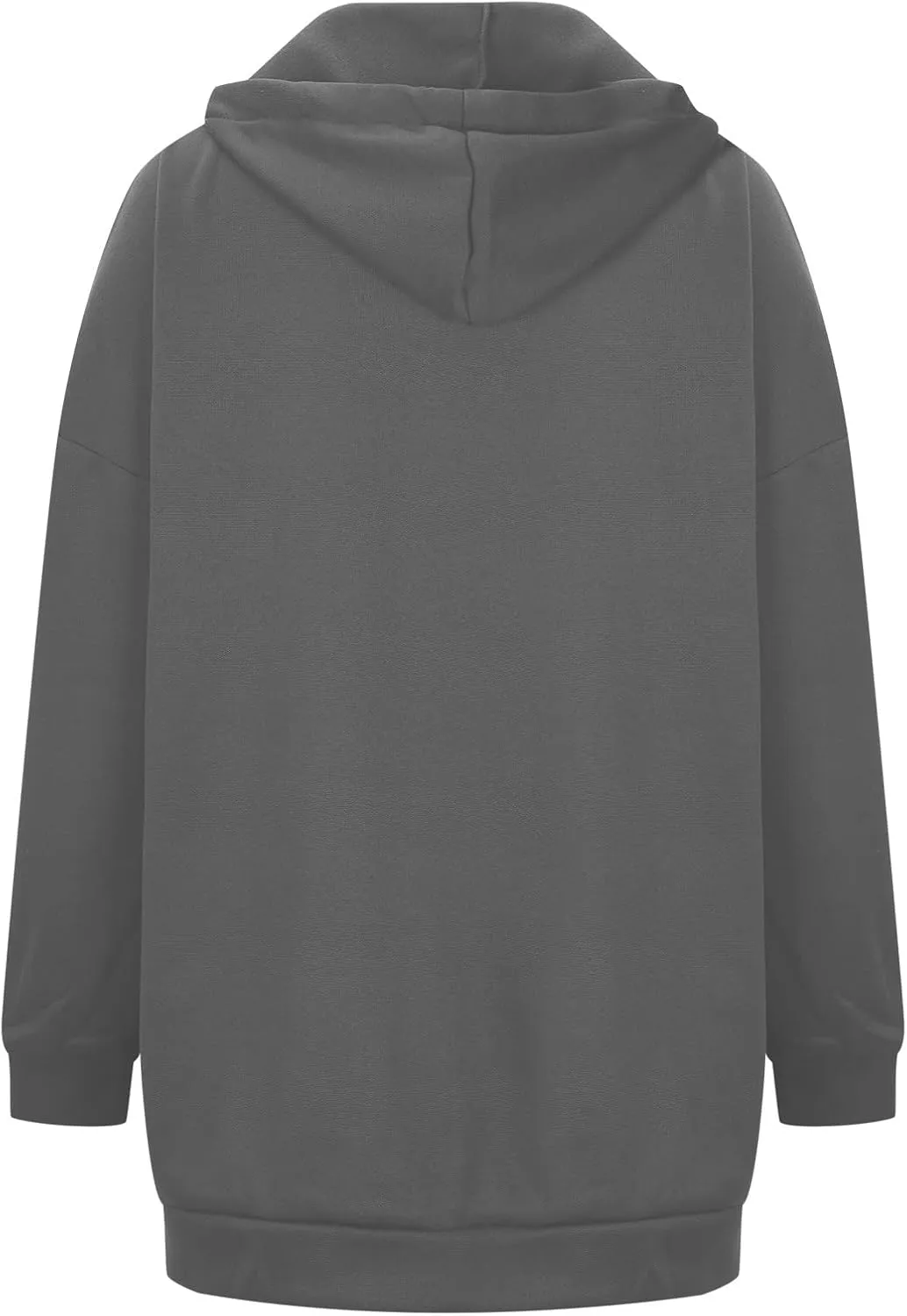 Plus Size Zip Up Hoodies For Women Casual Long Sleeve Hooded Long Sweatshirts Fall Fashion Winter Jackets With Pockets