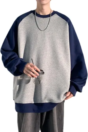 POHADON Color Block Oversized Hoodie for Men Women Sweatshirts Long Sleeve Fall Clothes 2025 Baggy Y2k Vintage Streetwear