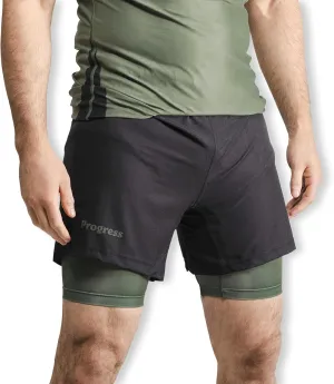 Progress Jiu Jitsu Academy BJJ Board Shorts | Comfortable & Durable Mens Brazilian Jiu Jitsu Gym Shorts