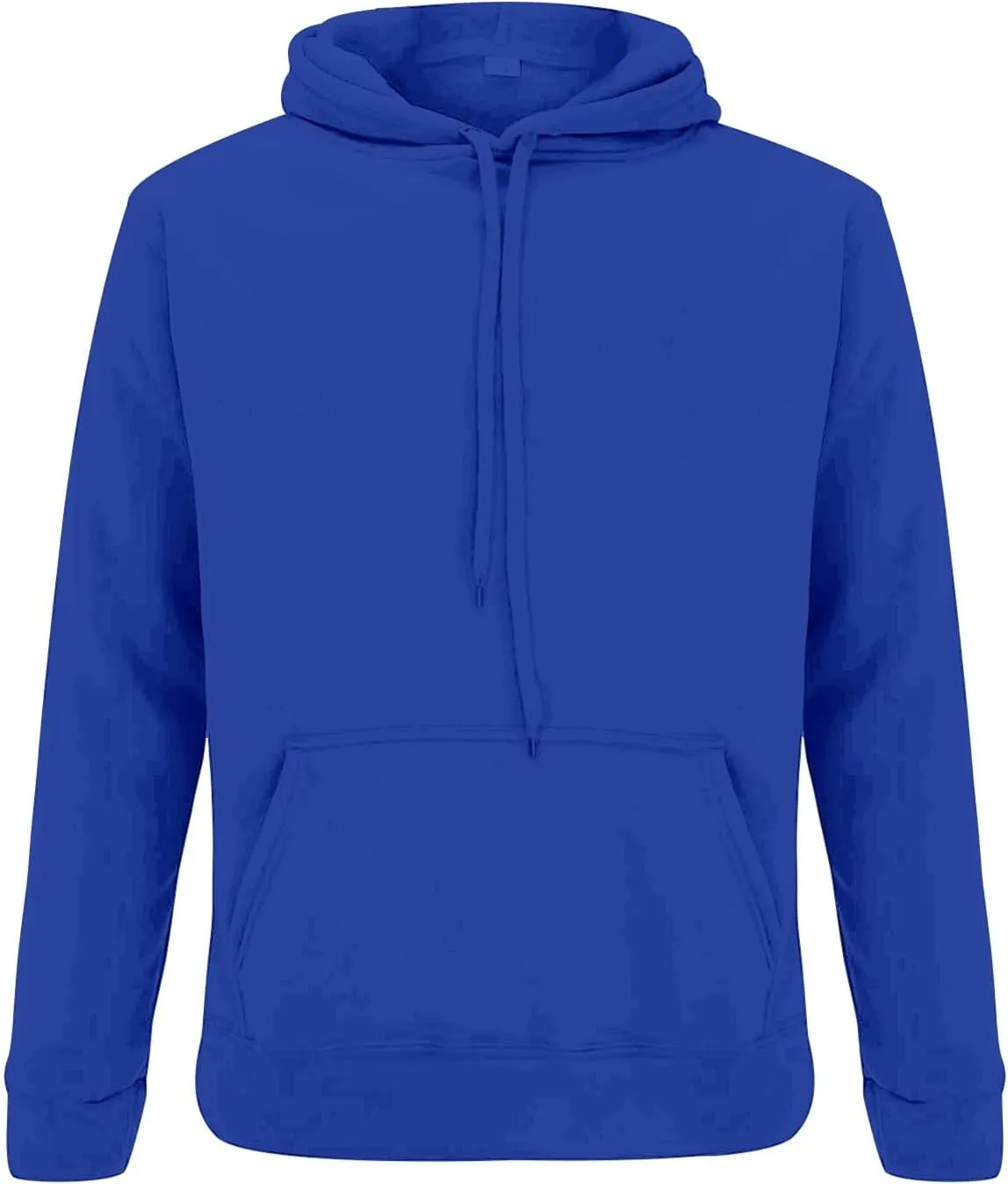 Regular Fit Hoodies Solid Color Basic Plain Drawstring Hooded Pullover Long Sleeve Tops Winter Sweatshirt with Pocket