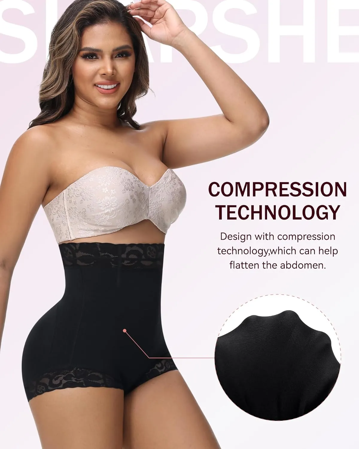 SHAPSHE Butt Lifting Panties Tummy Control Shorts High Waisted Shapewear Briefs Compression Underwear Women Faja Shorts