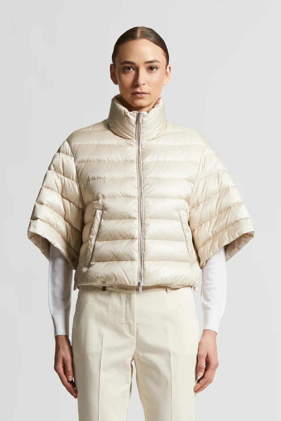 Short Sleeve Down Jacket - Barley
