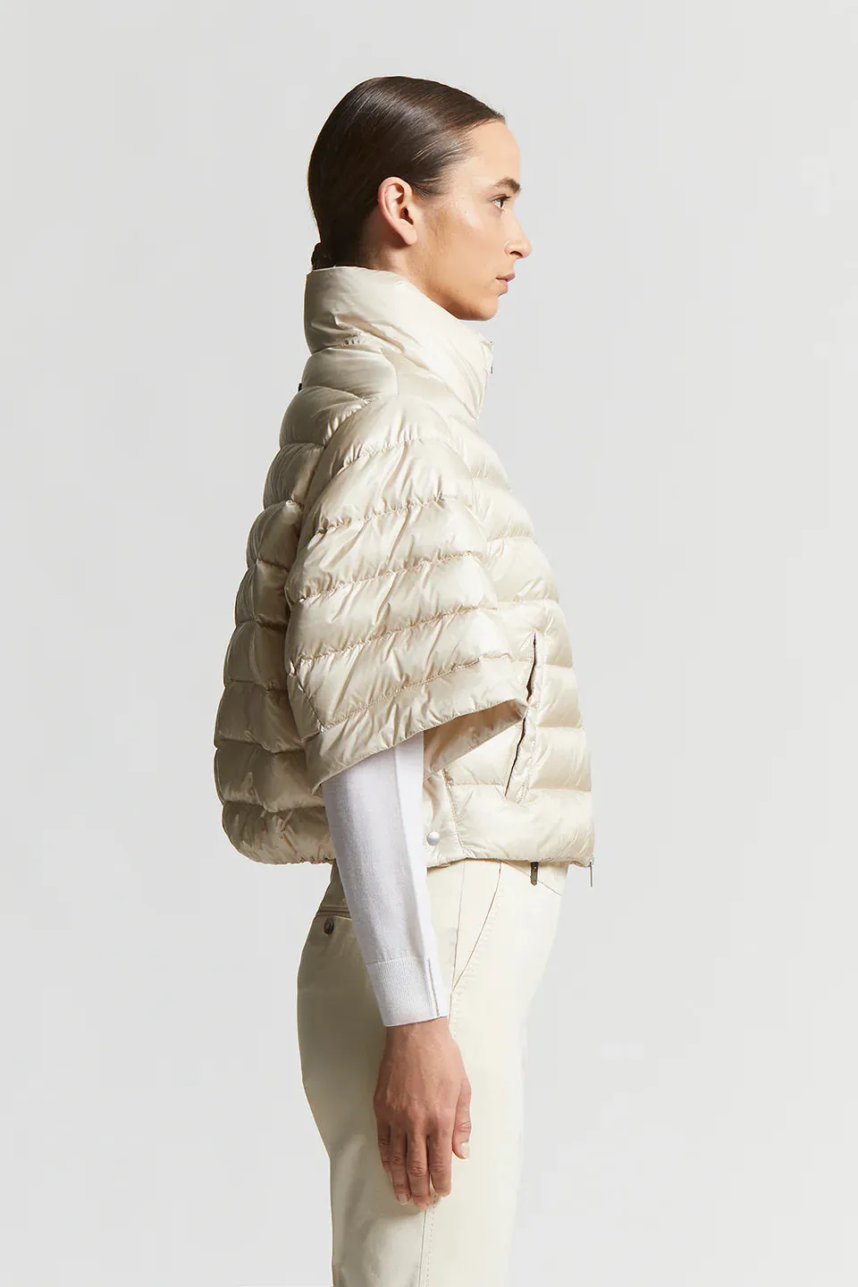 Short Sleeve Down Jacket - Barley