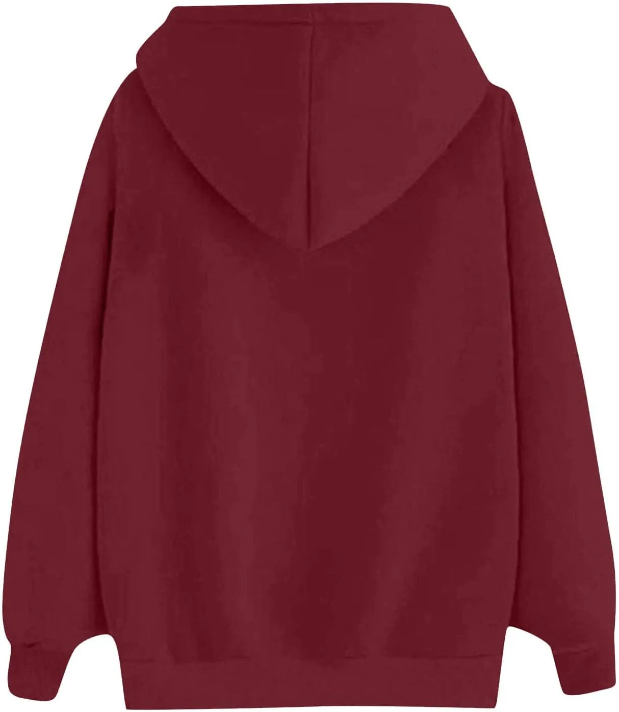 SMIDOW Oversized Hoodies For Women Casual Fall Fashion Pullover Tops Solid Loose Comfy Hooded Sweatshirts 2023