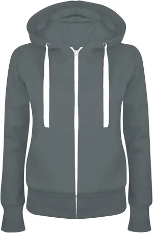 SMIDOW Women's Fall Fashion 2023 Hooded Sweatshirts Fall Teen Girl Thin Cotton Zip Up Hoodie Jacket Fall Outfits Clothes