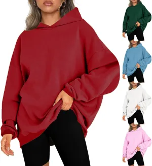 SMIDOW Womens Oversized Hoodies Sweatshirts Fleece Hooded Pullover Tops Sweaters Casual Fall Fashion Outfits 2023 y2k Clothes
