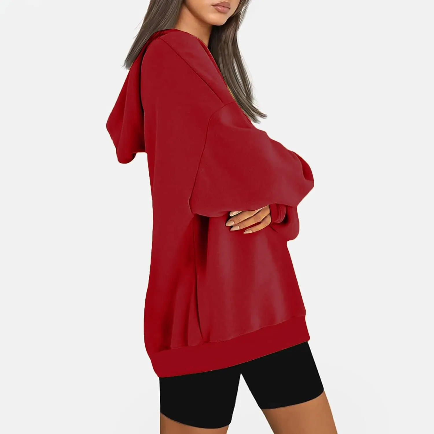 SMIDOW Womens Oversized Hoodies Sweatshirts Fleece Hooded Pullover Tops Sweaters Casual Fall Fashion Outfits 2023 y2k Clothes