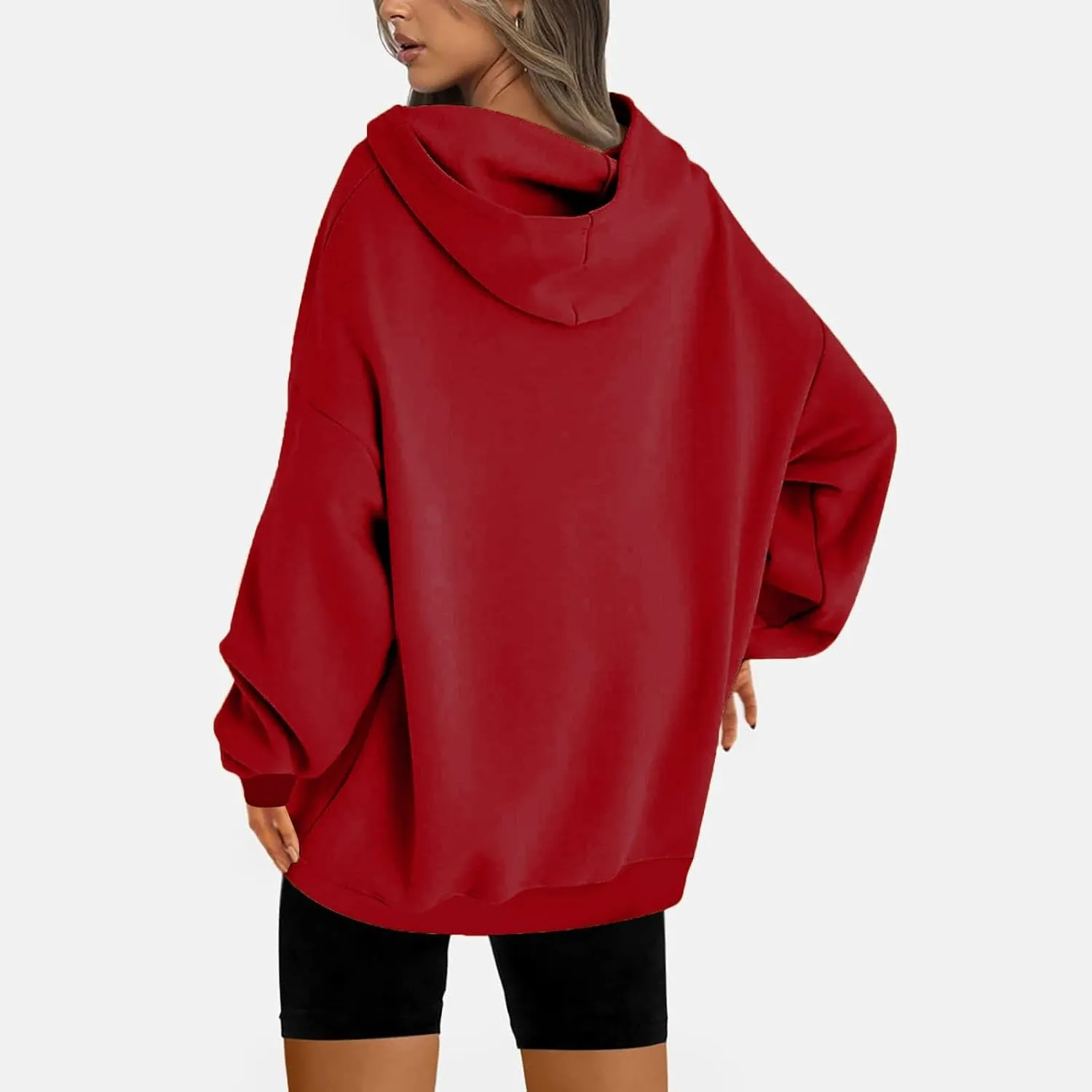 SMIDOW Womens Oversized Hoodies Sweatshirts Fleece Hooded Pullover Tops Sweaters Casual Fall Fashion Outfits 2023 y2k Clothes