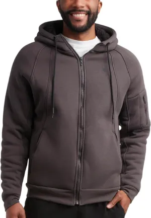 Spyder Men's Hoodie - Sherpa Lined Fleece Zip Up Jacket with ThermoWeb Insulation - Warm Outerwear Hoodies for Men (S-XXL)