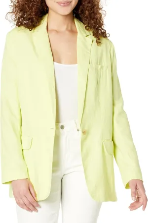 Steve Madden Apparel Women's Linen on The Edge Blazer