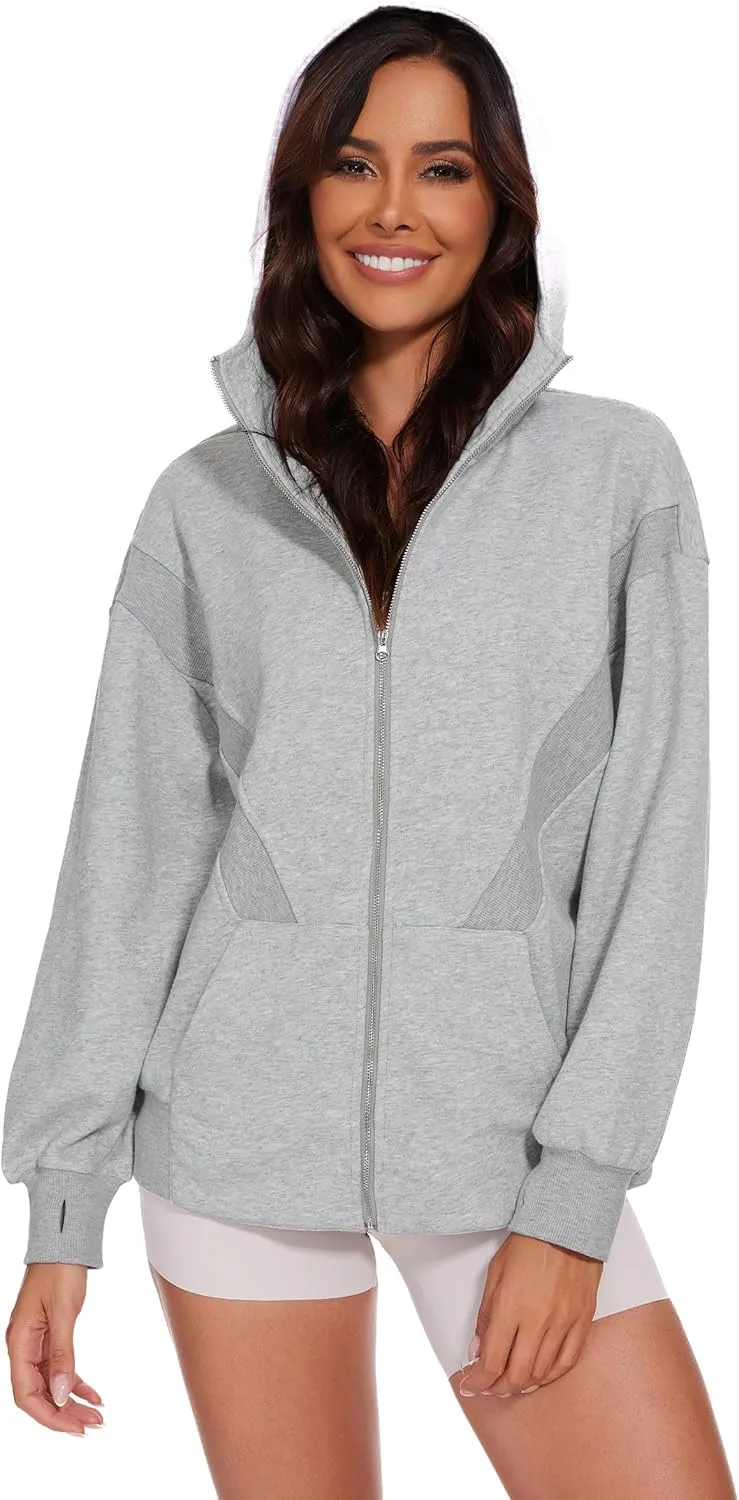 Taurus Womens Zip Up Hoodies Oversized Long Sleeve Sweatshirt Fall Y2K Hoodie Jacket with Pockets