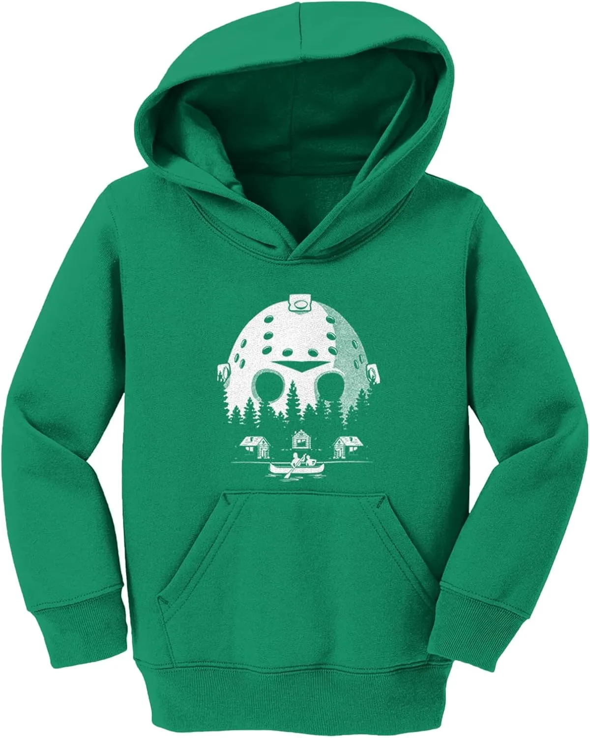 Tcombo Voorhees Camp Scene Mask - Horror Movie Toddler/Youth Fleece Hoodie