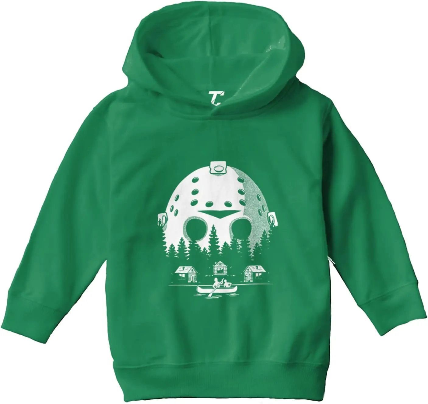 Tcombo Voorhees Camp Scene Mask - Horror Movie Toddler/Youth Fleece Hoodie