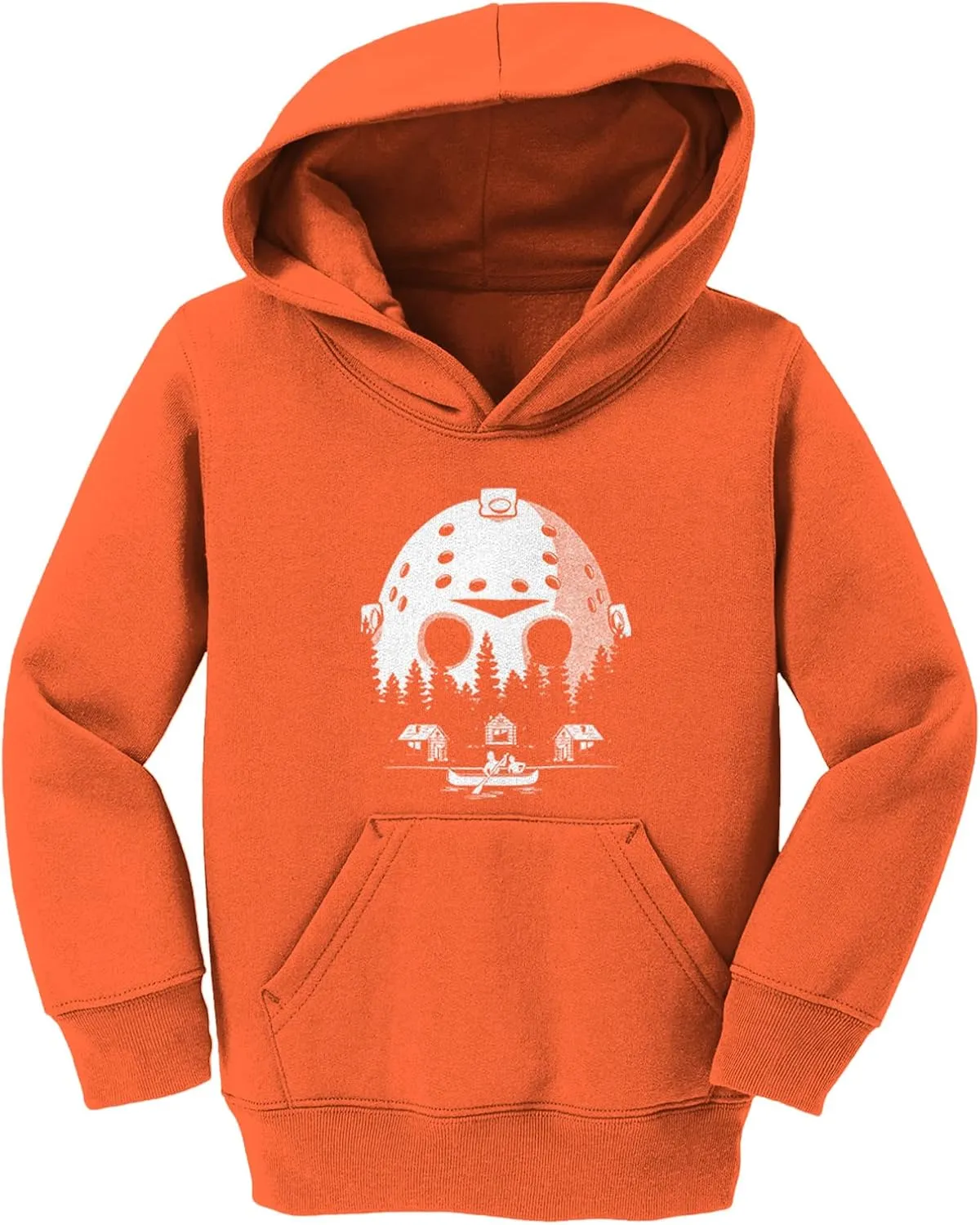 Tcombo Voorhees Camp Scene Mask - Horror Movie Toddler/Youth Fleece Hoodie
