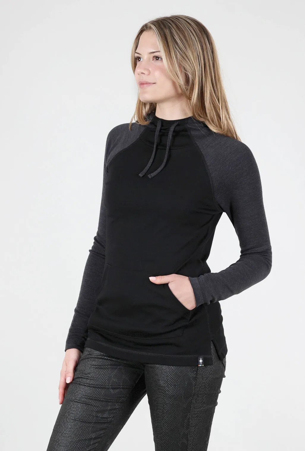 Thermal Drape Hood Base Layer, Charcoal/Black
