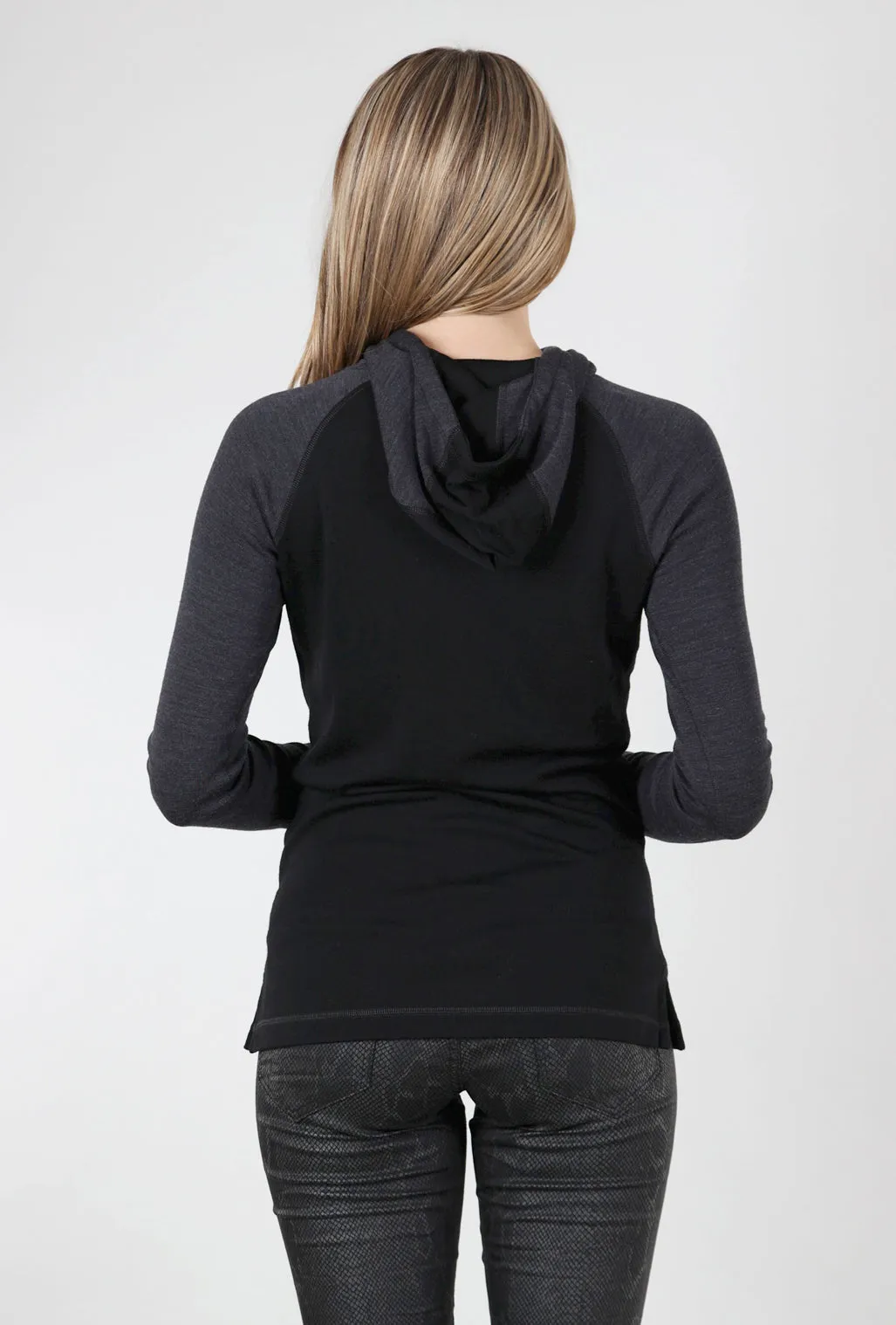 Thermal Drape Hood Base Layer, Charcoal/Black