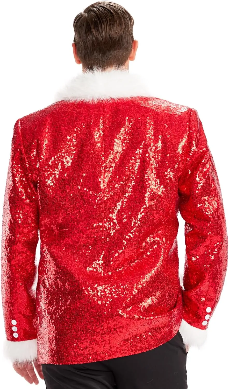 Tipsy Elves Men's Colorful Allover Sequin Blazers - Shiny Holiday New Years Ever Jackets