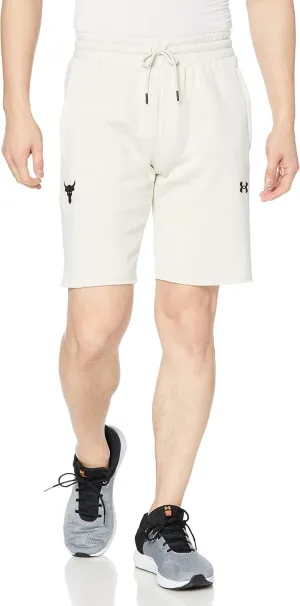 Under Armour Men's Sweatpant Shorts Cotton/Polyester Blend Project Rock Charged Cotton Fleece Shorts