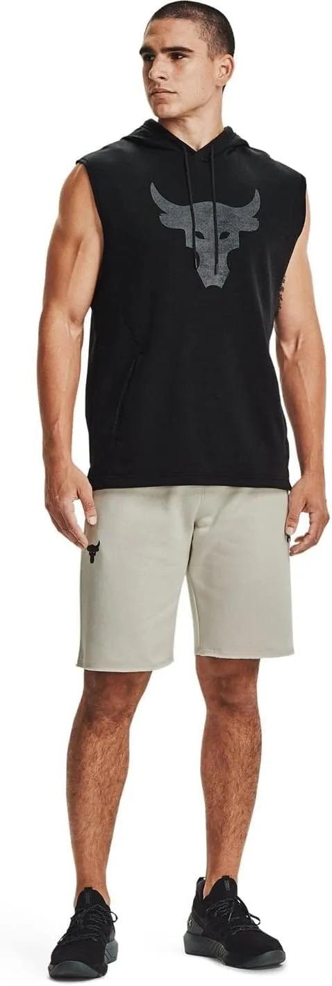 Under Armour Men's Sweatpant Shorts Cotton/Polyester Blend Project Rock Charged Cotton Fleece Shorts