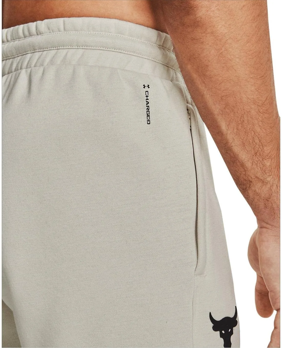 Under Armour Men's Sweatpant Shorts Cotton/Polyester Blend Project Rock Charged Cotton Fleece Shorts