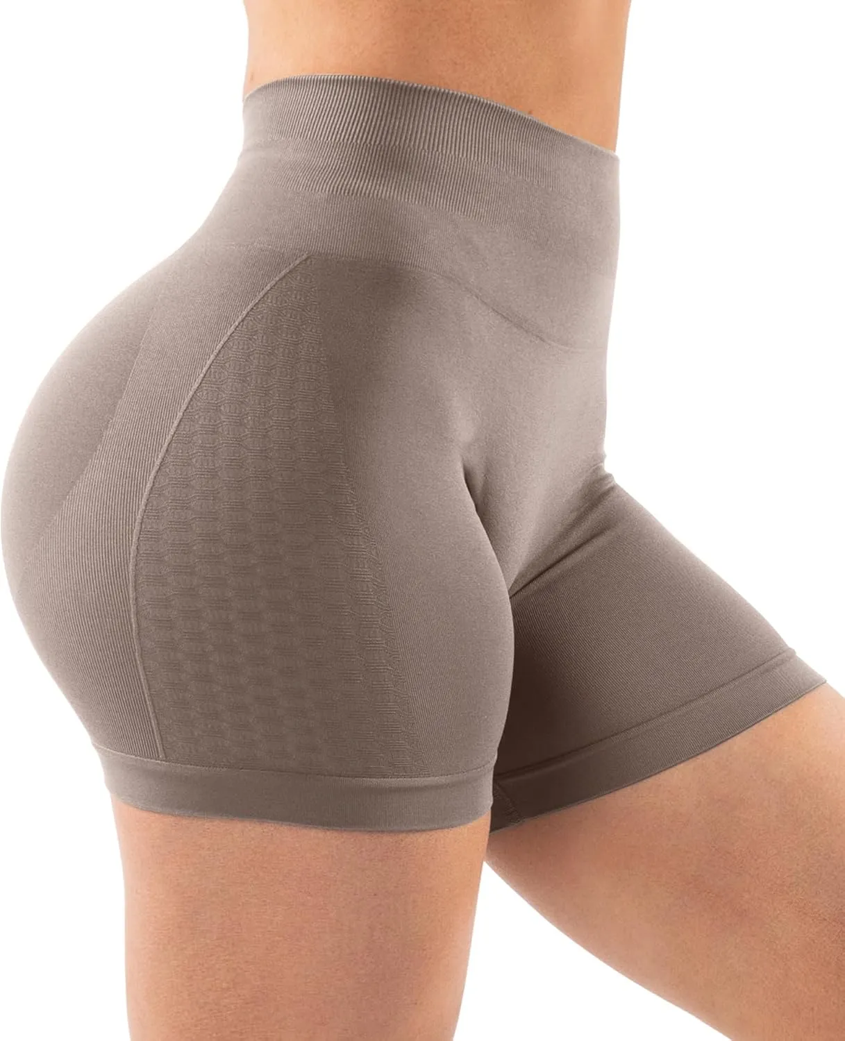 Unthewe 3 Piece Workout Butt Lifting Shorts for Women High Waisted Seamless Gym Yoga Booty Shorts