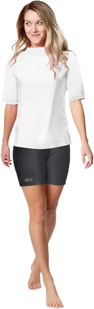 UV SKINZ Womens Active Swim Shorts with UPF 50  Sun Protection  Modest Swimsuit Shorts for Women