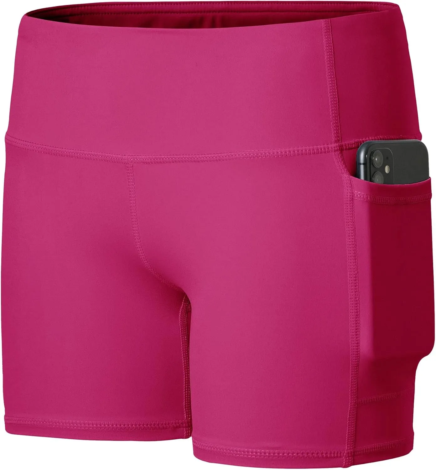 Willit Girls' 4" Volleyball Shorts Youth Spandex Biker Dance Yoga Athletic Shorts Kids Running with Pockets