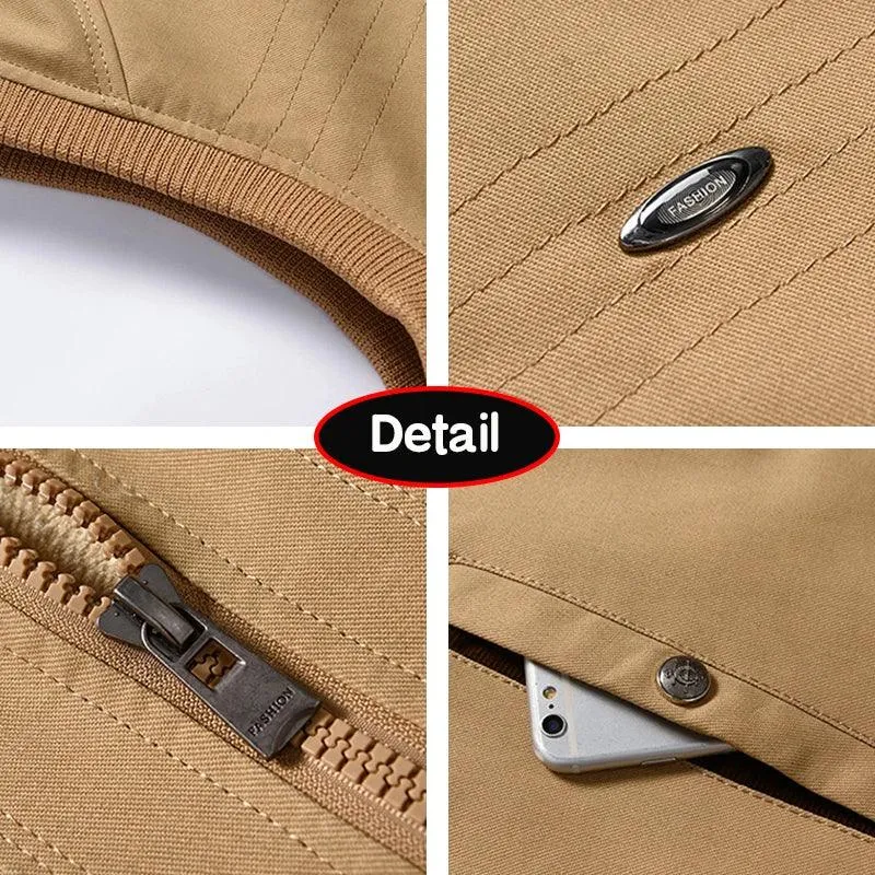 Windproof High Quality Leisure Fashion Men Winter Sleeveless Hooded Fleece Vest