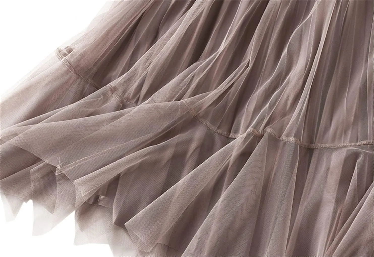 Women Long Maxi Tulle Skirts Female Irregular Velvet Midi Pleated Skirt Autumn Winter High Waist Reversible Skirt Lady