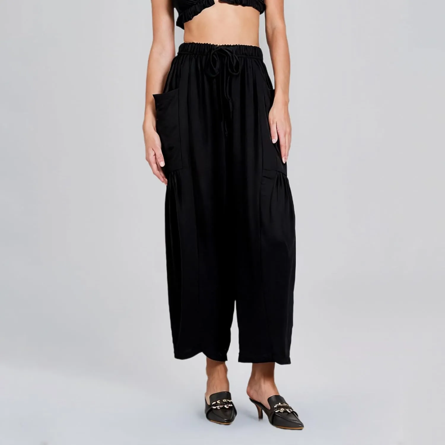 Women Summer Trendy Pants Wide Leg Cotton Linen Pants Beach Palazzo Lounge Trousers Plus Size Clothes