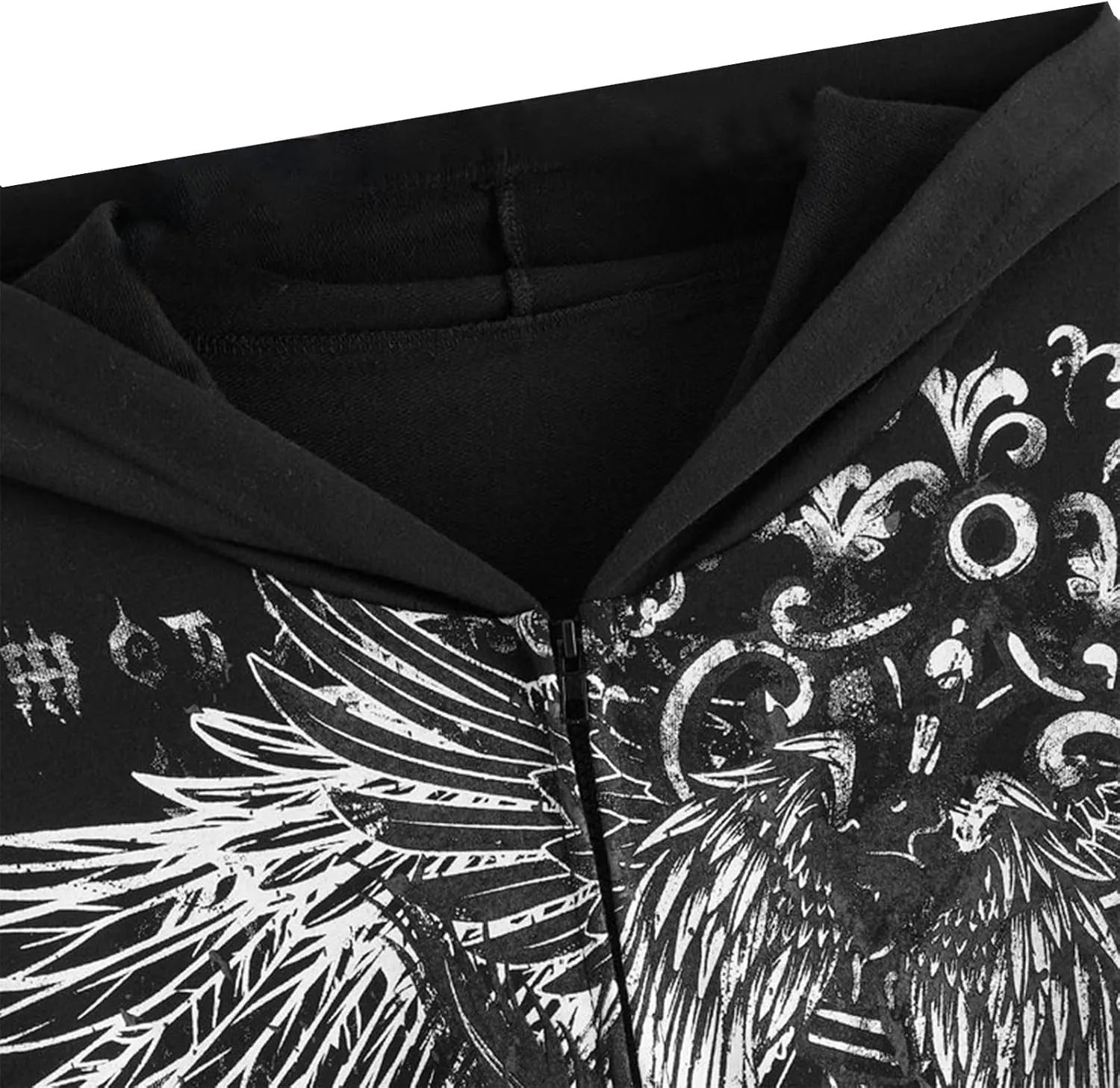 Women Vintage Oversized Long Sleeve Skeleton Printed Sweatshirt Zip Up Goth Hoodie Y2k Aesthetic Jacket Streetwear