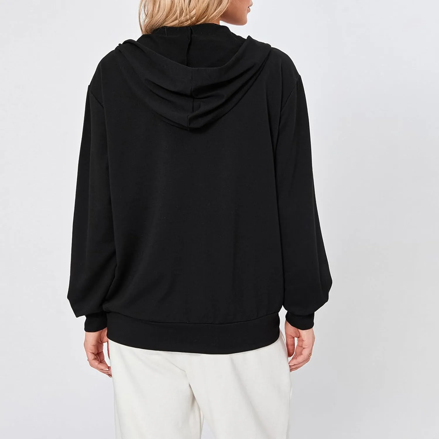 Women Vintage Oversized Long Sleeve Skeleton Printed Sweatshirt Zip Up Goth Hoodie Y2k Aesthetic Jacket Streetwear